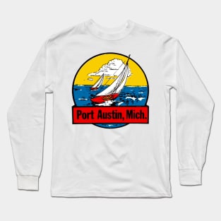 Port Austin, Michigan Decal Long Sleeve T-Shirt